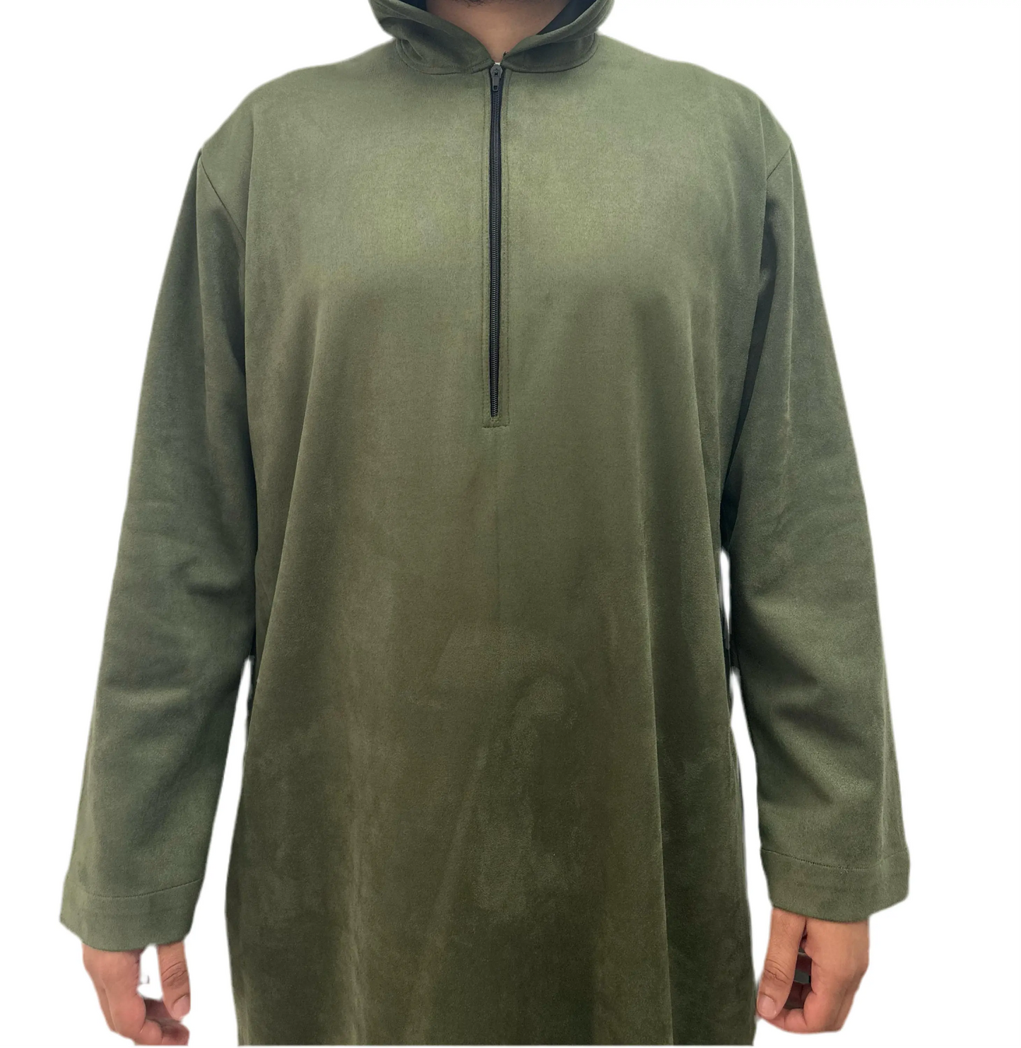 Hooded Suede Thobe My Store