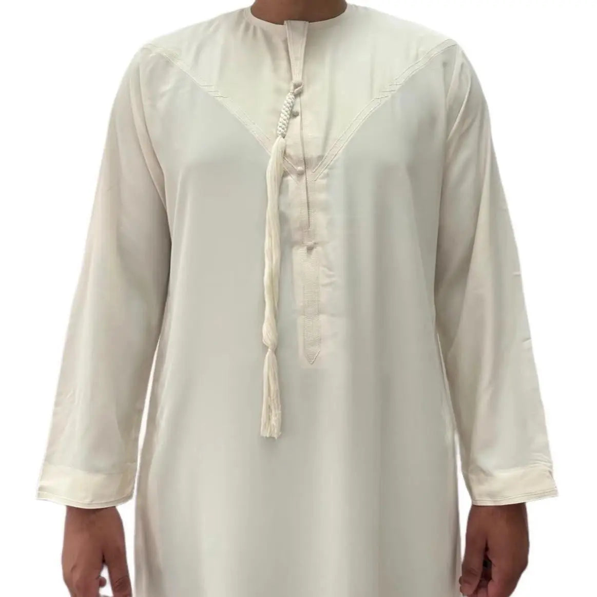 Cream Omani Zibda Thobe Sahara Styles