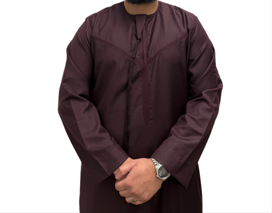 Burgundy Omani Thobe