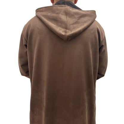 Hooded Suede Thobe My Store