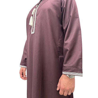 Burgundy Omani Thobe Sahara Styles