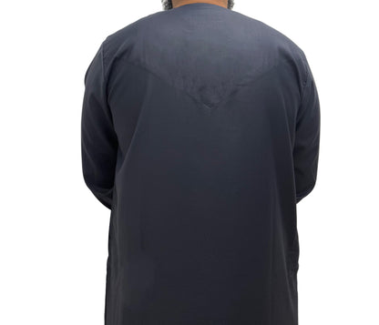 Blue Grey Omani Thobe