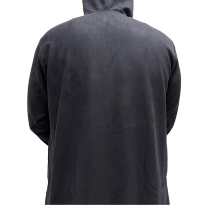 Hooded Suede Black Thobe