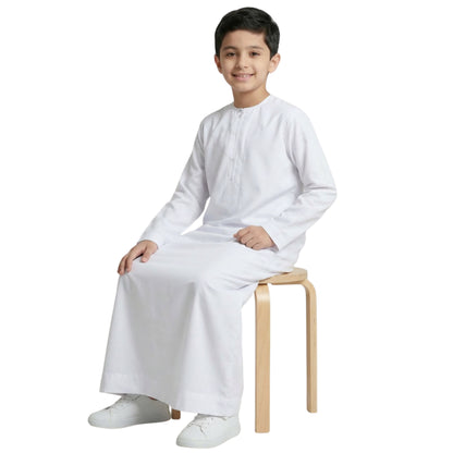 White Kids Omani Thobe