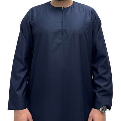 Navy Blue Omani Thobe