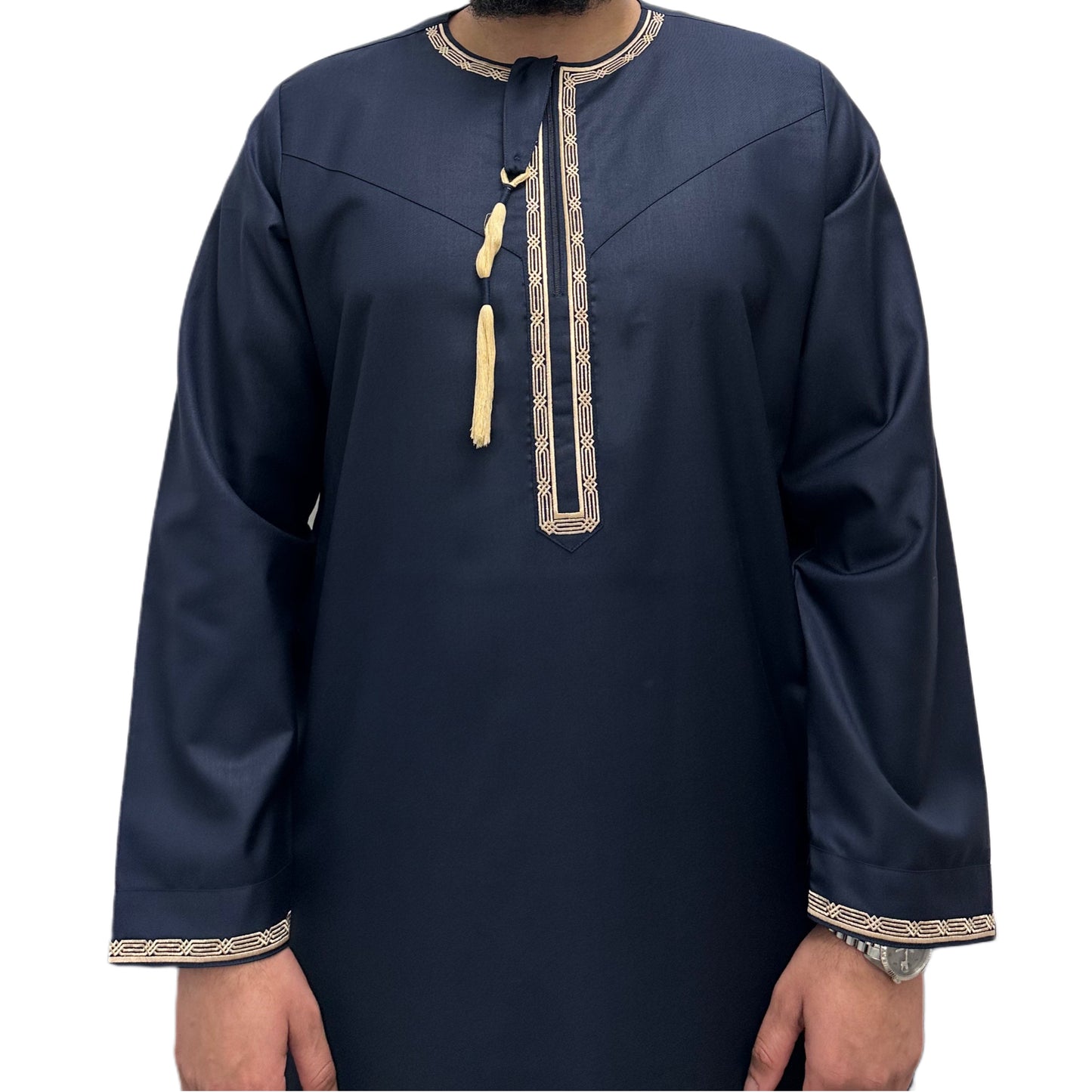 Navy Blue Omani Thobe