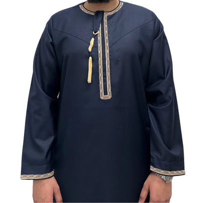 Navy Blue Omani Thobe My Store