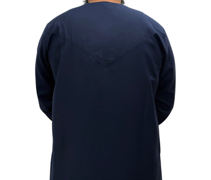 Navy Blue Omani Thobe