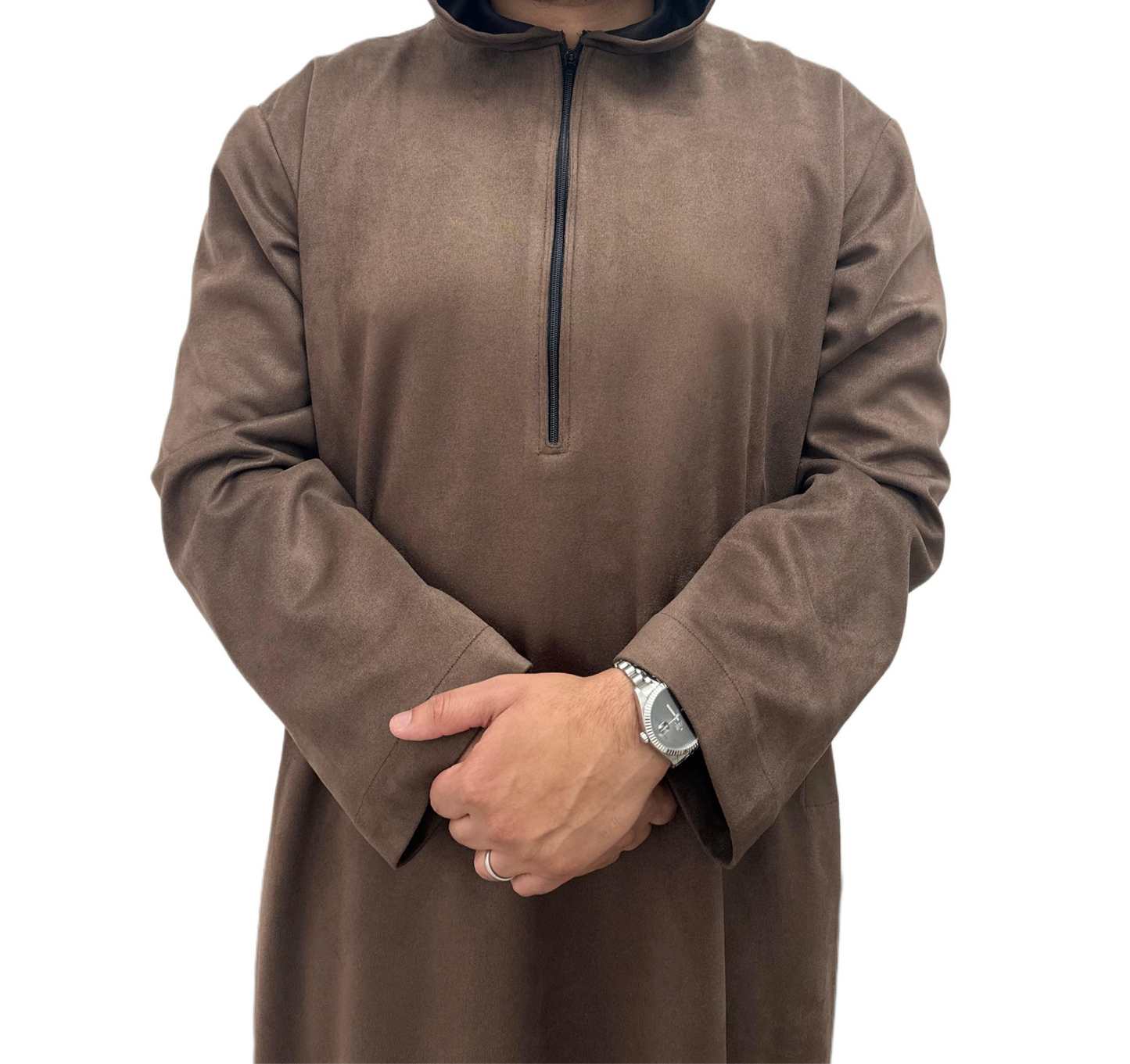 Hooded Suede Thobe