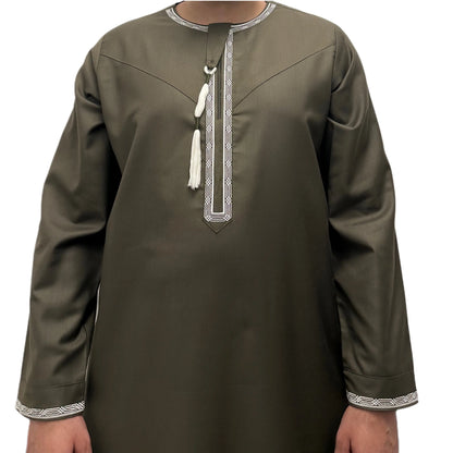 Green Omani Thobe Sahara Styles