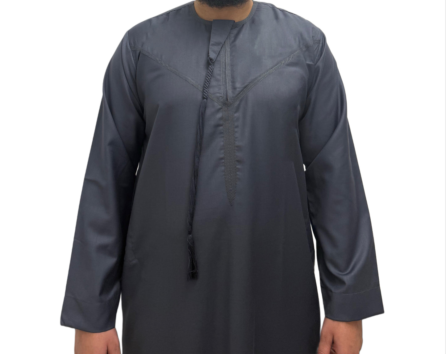 Blue Grey Omani Thobe