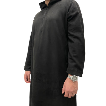 Hooded Suede Thobe Sahara Styles